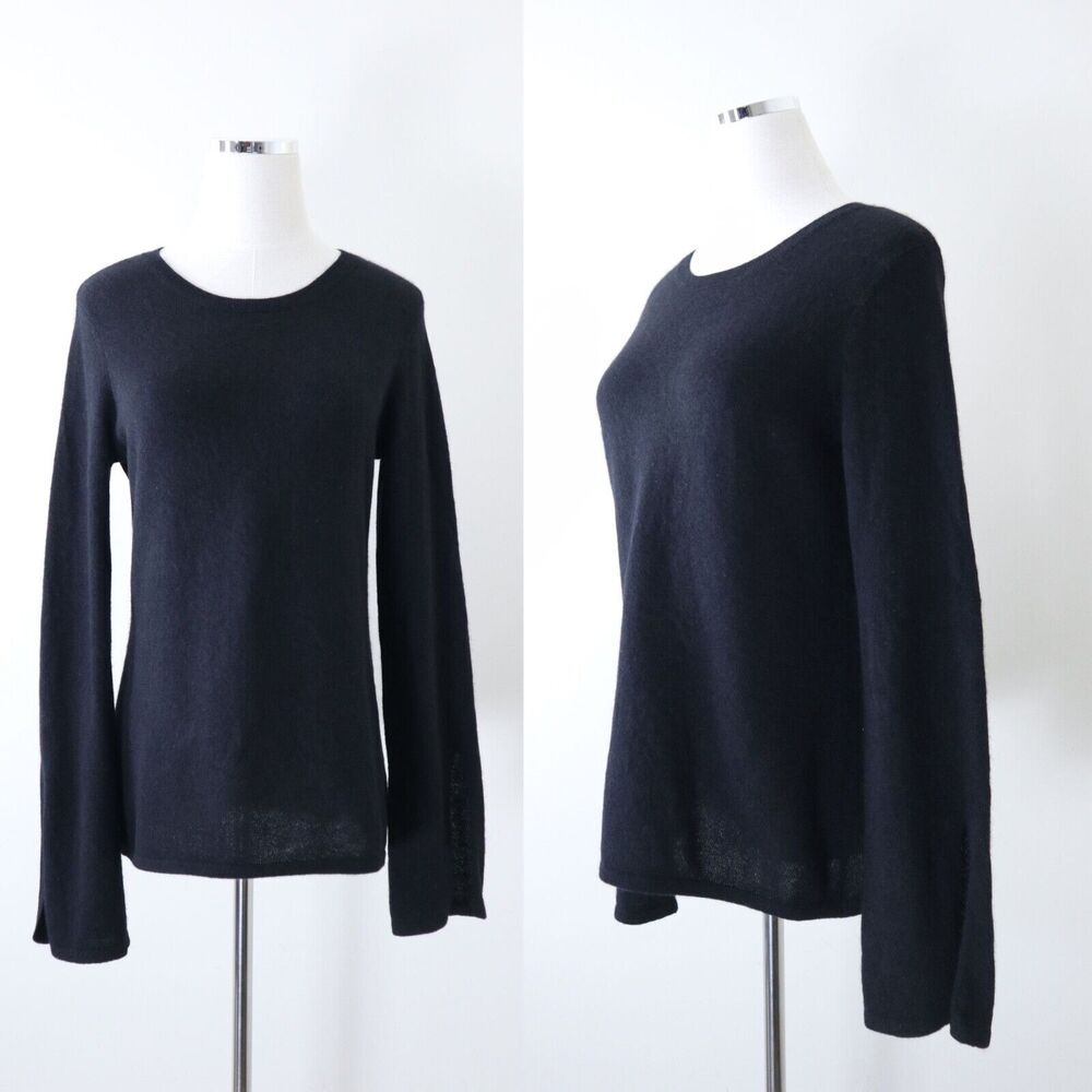 Classic Women's Black Crewneck Sweater